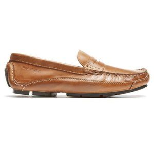 ROCKPORT Mens Luxury Cruise Penny Loafers Tan